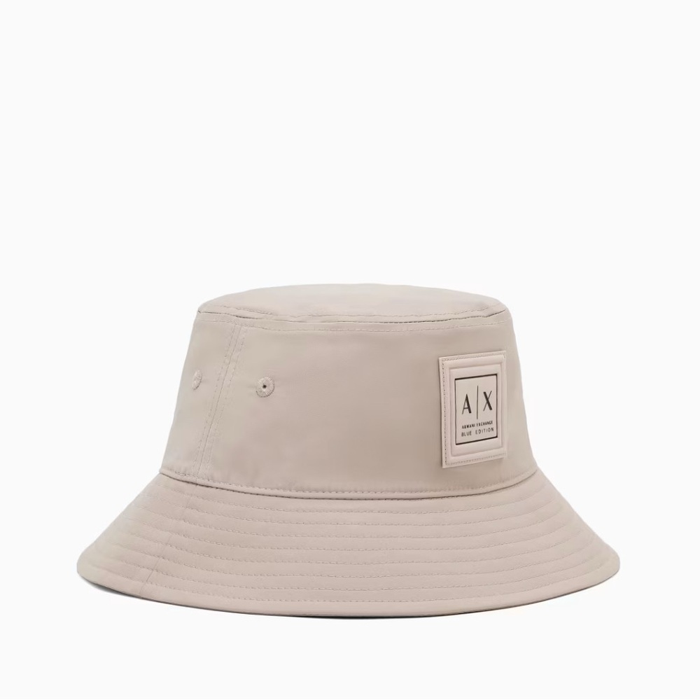 Armani Exchange Light Tan Bucket Hat